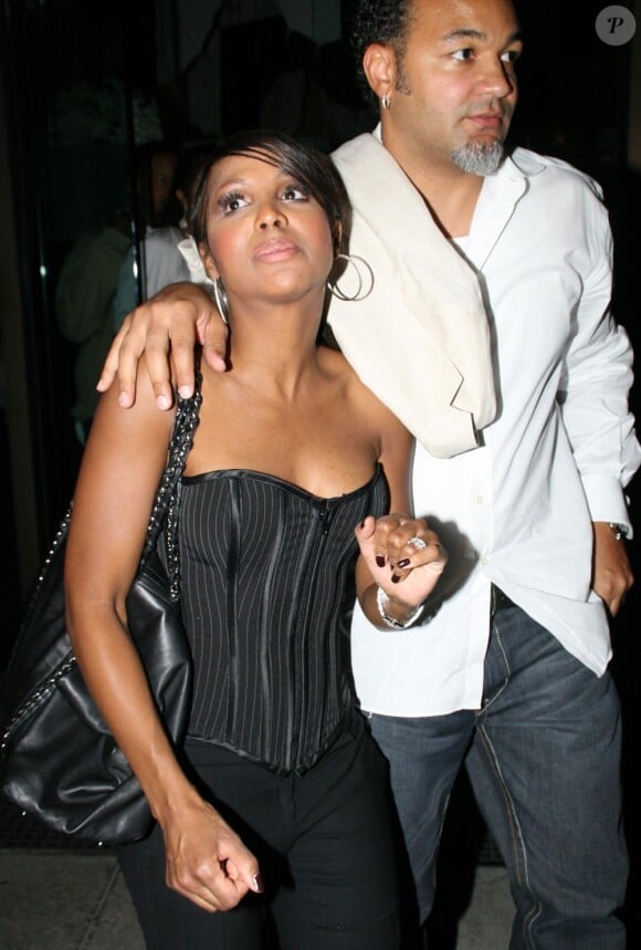 Toni Braxton et son ex-mari Keri Lewis à Los Angeles, le 7 octobre 2007.