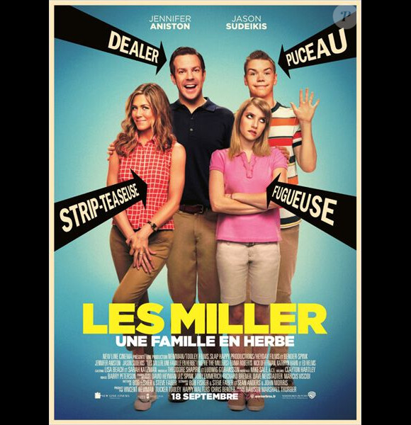 Affiche française du film Les Millers, une famille en herbe.