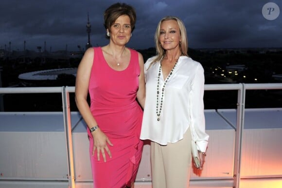 Bo Derek et Christine Brand pendant la soirée "MGM HD Channel" à Munich en Allemagne le 29 juillet 2013.