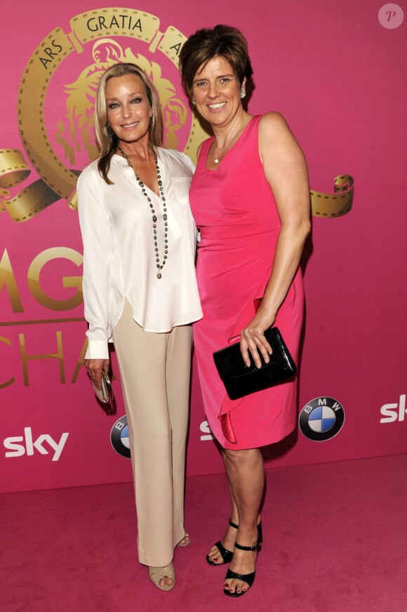 Bo Derek et Christine Brand à la soirée "MGM HD Channel" à Munich en Allemagne le 29 juillet 2013.