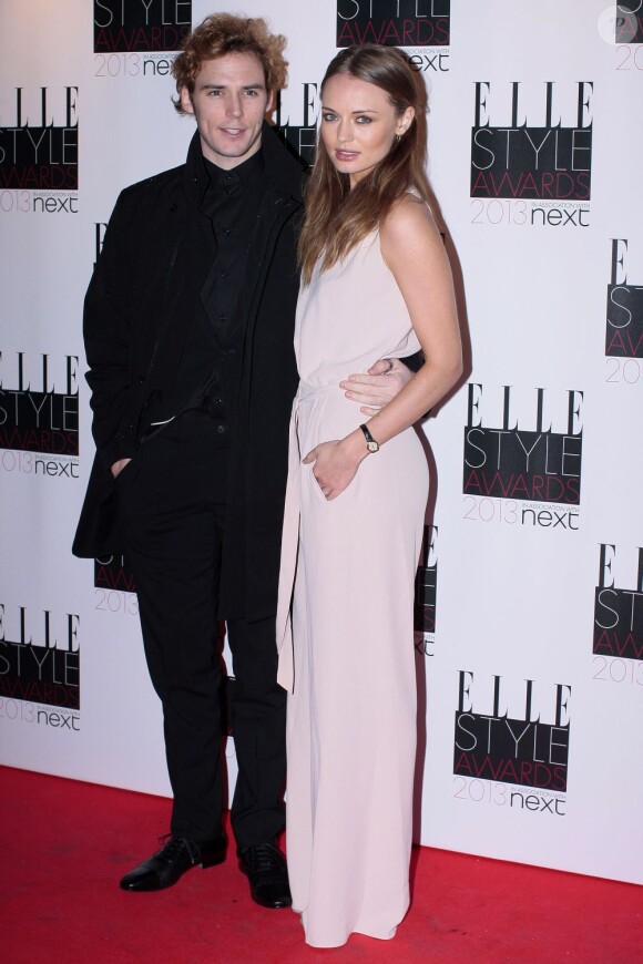 Laura Haddock et Sam Claflin aux ELLE Style Awards 2013 à Londres.