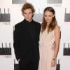 Sam Claflin et Laura Haddock en couple lors des ELLE Style Awards 2013 à Londres, le 11 février 2013.