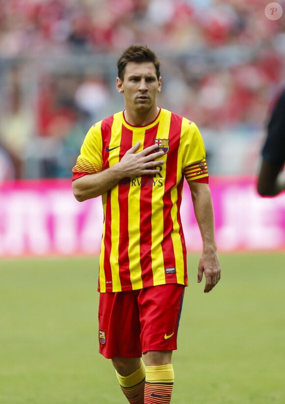 Lionel Messi à Munich,le 24 juillet 2013.
