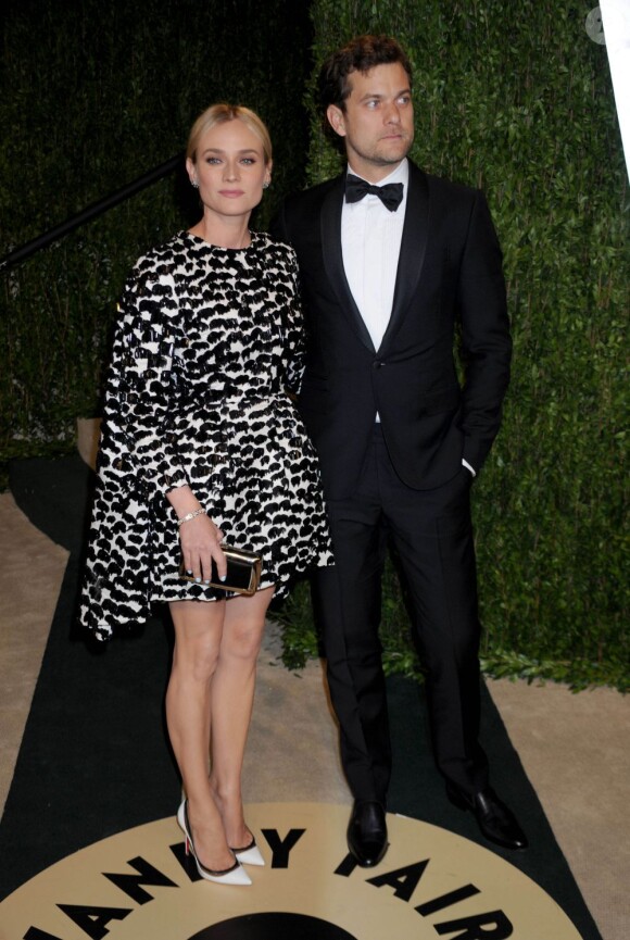 Diane Kruger et son compagnon Joshua Jackson en février 2013