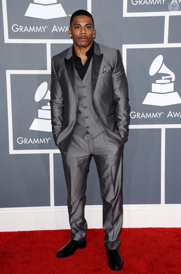 Nelly lors des Grammy Awards à Los Angeles. Le 10 février 2013.