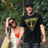 Exclusif - Cory Monteith et Lea Michele sur la plage à Hawaï, le 1er janvier 2013.