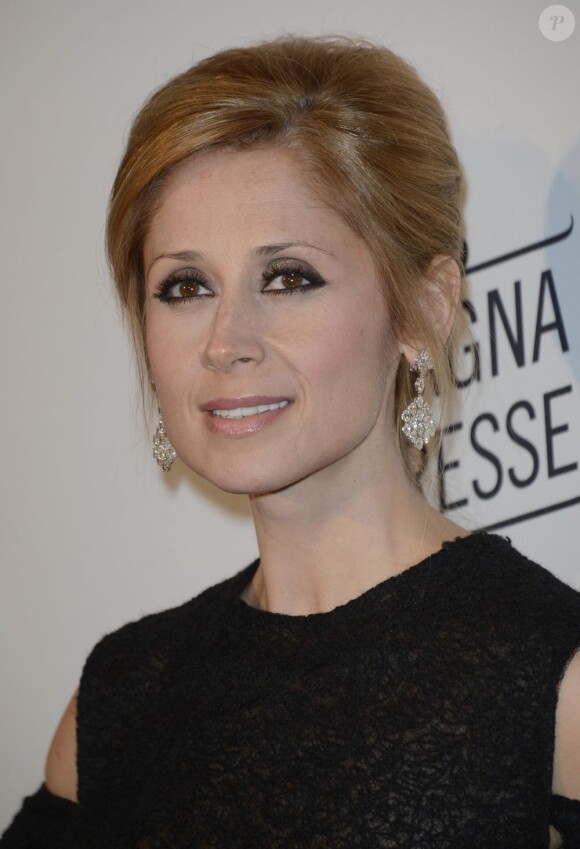 La chanteuse Lara Fabian à la 4e édition du Global Gift Gala, co-présidée par Eva Longoria et présentée par Nikos Aliagas, au George V à Paris le 13 mai 2013.