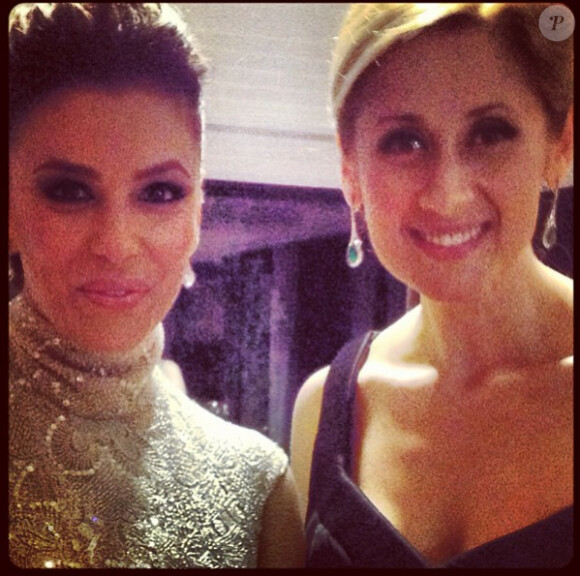 Lara Fabian et Eva Longoria au Global Gift Gala, le 4 août 2013 à Marbella.