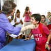 Dernier jour de stage à l'école de voile Calanva de Palma de Majorque pour les enfants de la famille royale d'Espagne, le 5 août 2013.