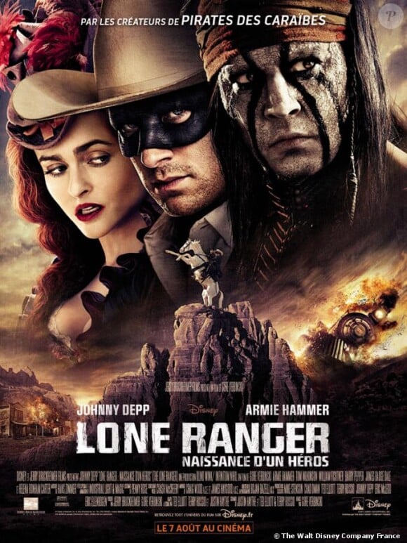 L'affiche du film Lone Ranger, en salles le 7 août