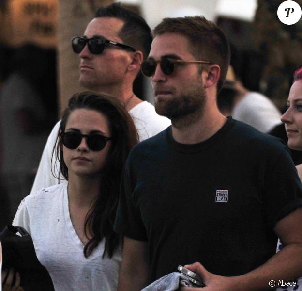 Robert Pattinson et Kristen Stewart au festival de Coachella le 13 avril 2013