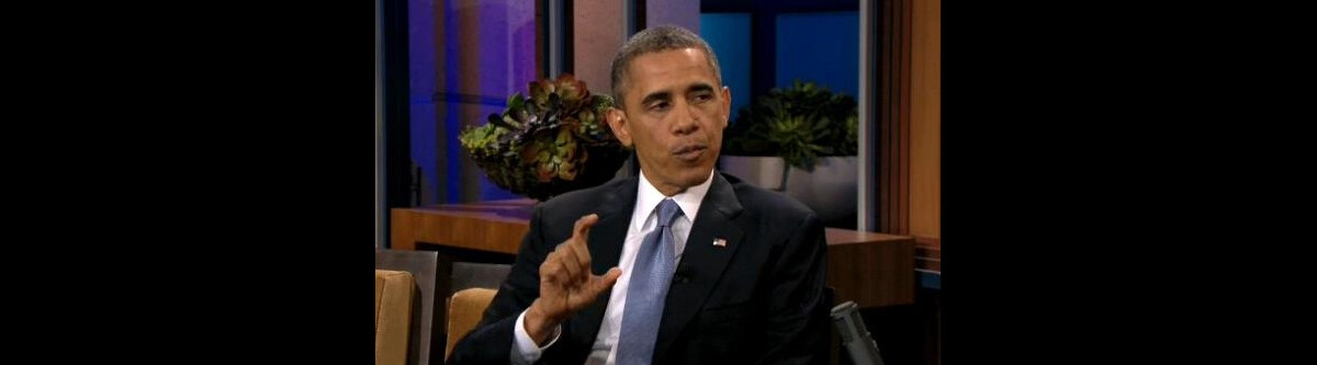 Photo : Barack Obama lors de son passage sur le plateau de l'émission ...