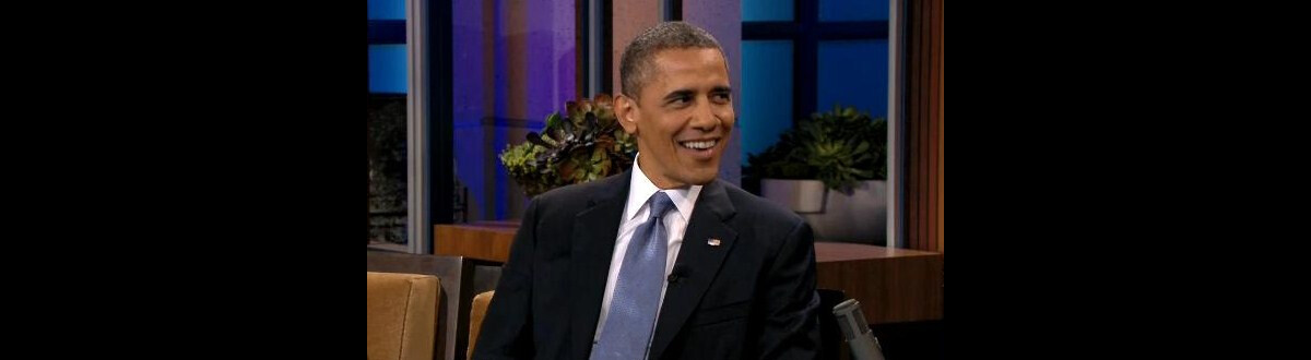 Photo : Le président Barack Obama lors de son passage sur le plateau de ...