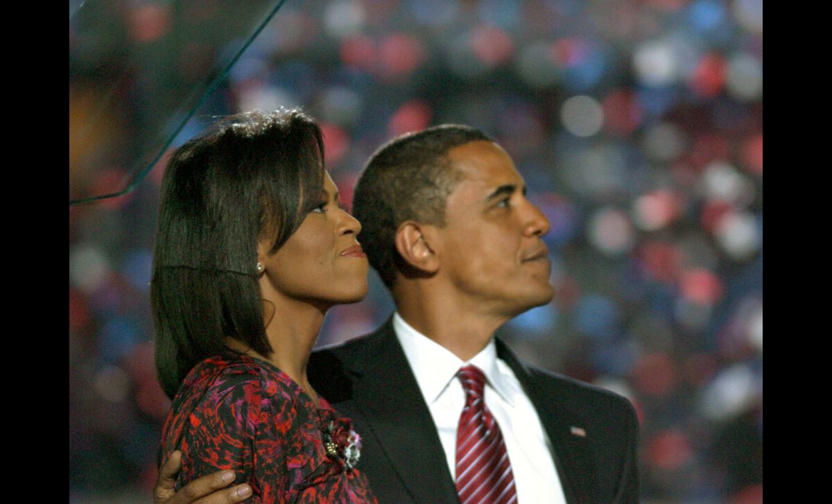 Photo : Barack Obama et sa femme Michelle lors de la convention ...