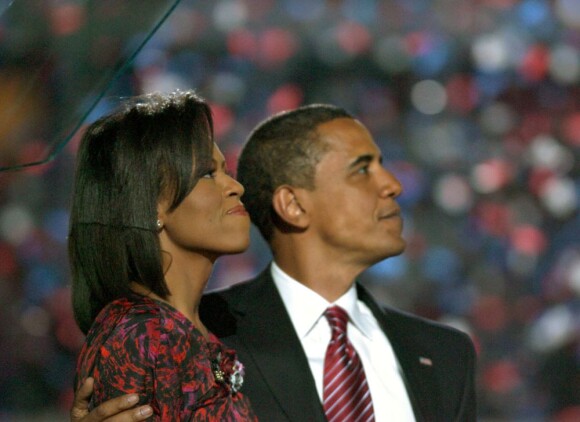 Barack Obama et sa femme Michelle lors de la convention démocrate à Denver, le 28 août 2008.