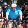 Boris Johnson participe à une course d'endurance à vélo dans la capitale anglaise le 4 août 2013.