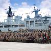 Le prince Harry à la base navale de Devenport à Plymouth le 3 août 2013.