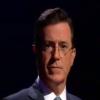 Le présentateur Stephen Colbert a récité avec Hugh Laurie une liste de gros mots sur la télévision américaine. Le 7 août 2013.