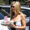 Heidi Klum, ses enfants et Martin Kirsten passent au Starbucks à Brentwood à Los Angeles le 8 août 2013