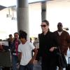 Angelina Jolie et Maddox au LAX Airport de Los Angeles, le 11 août 2013.