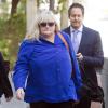 Debbie Rowe, l'ex-femme de Michael Jackson et mère des deux aînés, arrive au tribunal de Los Angeles en tant que témoin pour AEG Live dans le procès qui oppose la société de production à la famille Jackson. Le 14 août 2013.