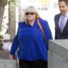 Debbie Rowe, l'ex-femme de Michael Jackson et mère des deux aînés, arrive au tribunal de Los Angeles en tant que témoin pour AEG Live dans le procès qui oppose la société de production à la famille Jackson. Le 14 août 2013.