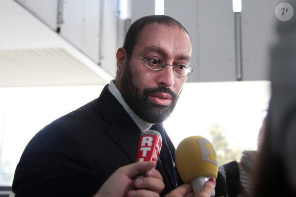 Lahcene Drici, avocat de Laurent Simioneck, l'agresseur présumé de Claire Chazal, au tribunal de Nanterre, le mardi 20 août 2013.
