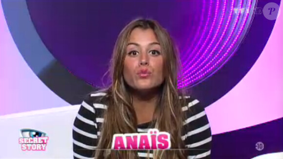 Anaïs dans la quotidienne de Secret Story 7 sur TF1 le mercredi 21 août 2013