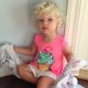 Jessica Simpson a publié sur Twitter une photo de sa fille Maxwell, le 17 août 2013.
