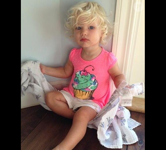Jessica Simpson a publié sur Twitter une photo de sa fille Maxwell, le 17 août 2013.