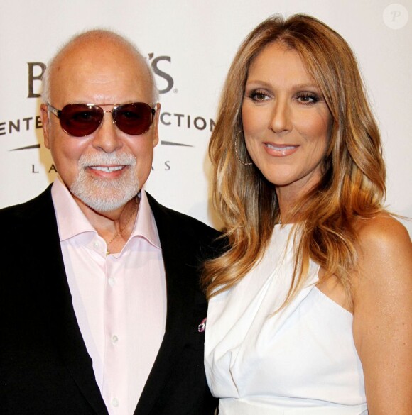 Céline Dion et René Angélil à la première de Veronic Voices, au théâtre The Jubilee, à l'hôtel Bally, à Las Vegas, le 28 juin 2013.