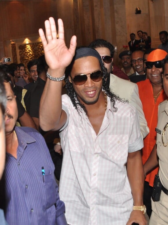 Ronaldinho à Pune, le 28 décembre 2012.