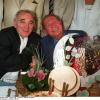 Charles Aznavour et Charles Trénet lors du Festival de Cannes 1996