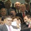 Le roi Juan Carlos d'Espagne et Florentino Perez à Madrid le 22 août 2013.