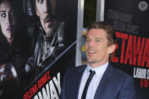 Ethan Hawke à la première de Getaway à Westwood, Los Angeles,le 26 août 2013.