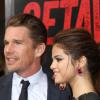 Ethan Hawke et Selena Gomez à la première de Getaway à Westwood, Los Angeles,le 26 août 2013.