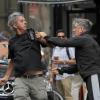 L'acteur Alec Baldwin se dispute violemment avec le paparazzi Paul Adao, ancien du "New York Post", à New York, le 27 août 2013.