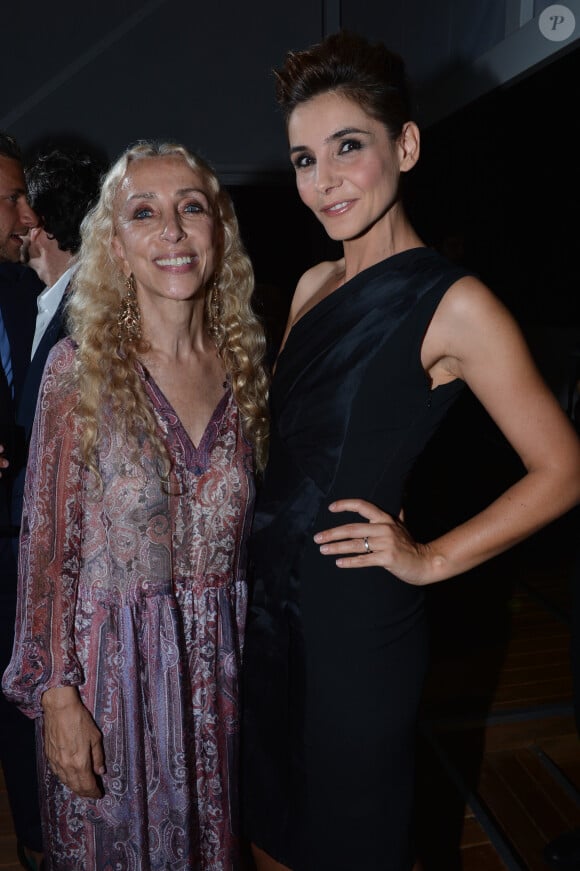 Franca Sozzani et la princesse Clotilde de Savoie (Clotilde Courau) lors du cocktail organisé par L'Uomo Vogue à la Terrazza Maserati, célébrant le début de la 70e Mostra de Venise. Le 27 août 2013.