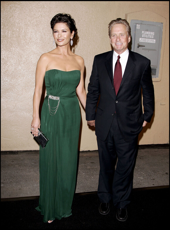 Catherine Zeta-Jones et Michael Douglas à Los Angeles en octobre 2007.