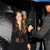 Jessica Biel et son mari Justin Timberlake quittant le SoHo House Hotel à New York le 26 août 2013