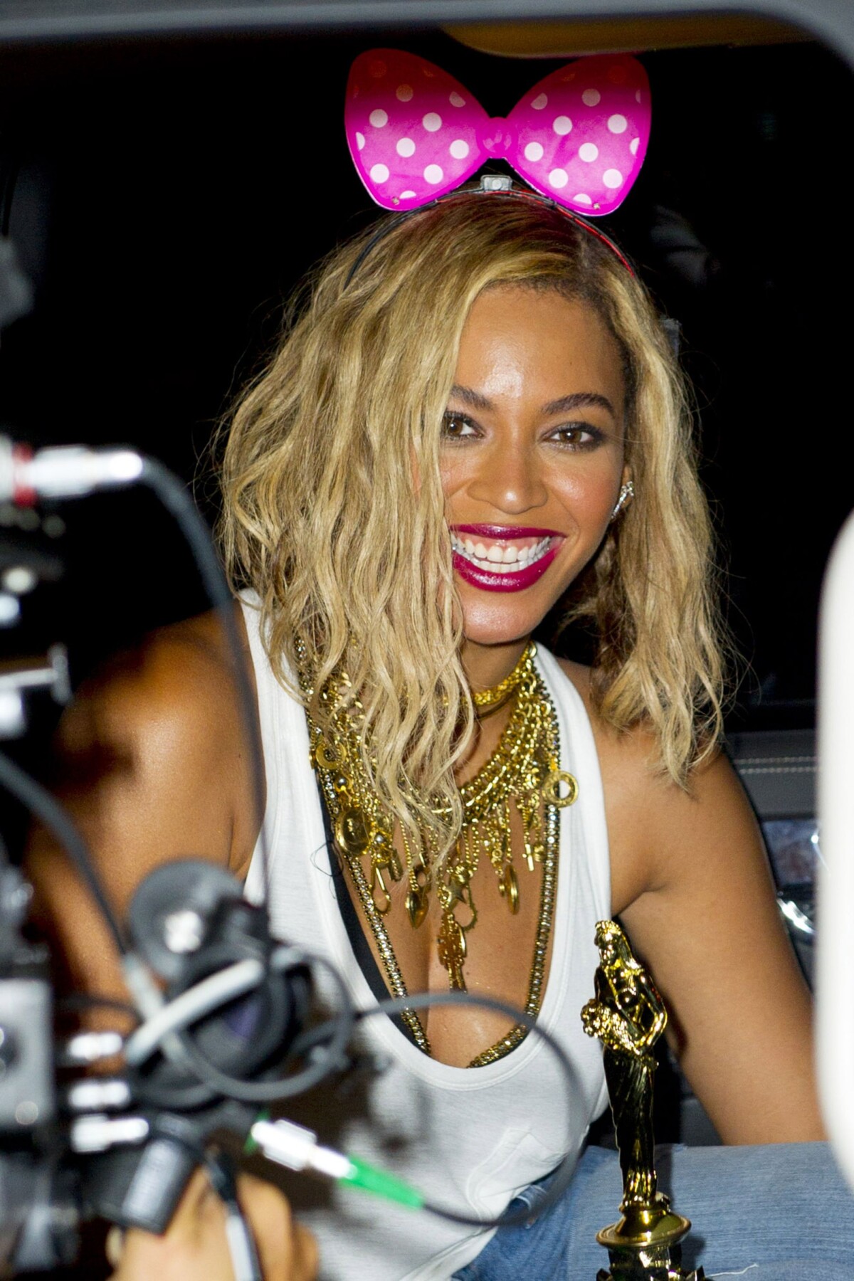 Photo : Beyoncé s'éclate au parc d'attractions de Coney Island pour le ...