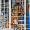 Beyoncé s'éclate sur des ménages au parc d'attractions de Coney Island pour le tournage de son clip à New York, le 29 août 2013.