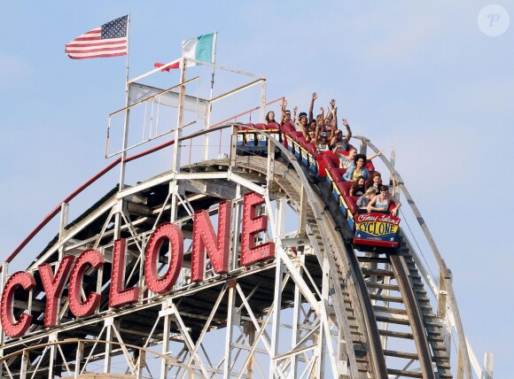 Beyoncé filme son nouveau clip à Coney Island, le 29 août 2013.
