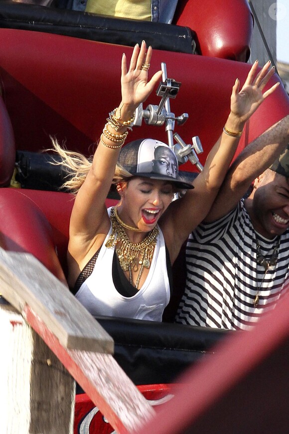Beyoncé filme son nouveau clip à Coney Island, le 29 août 2013.