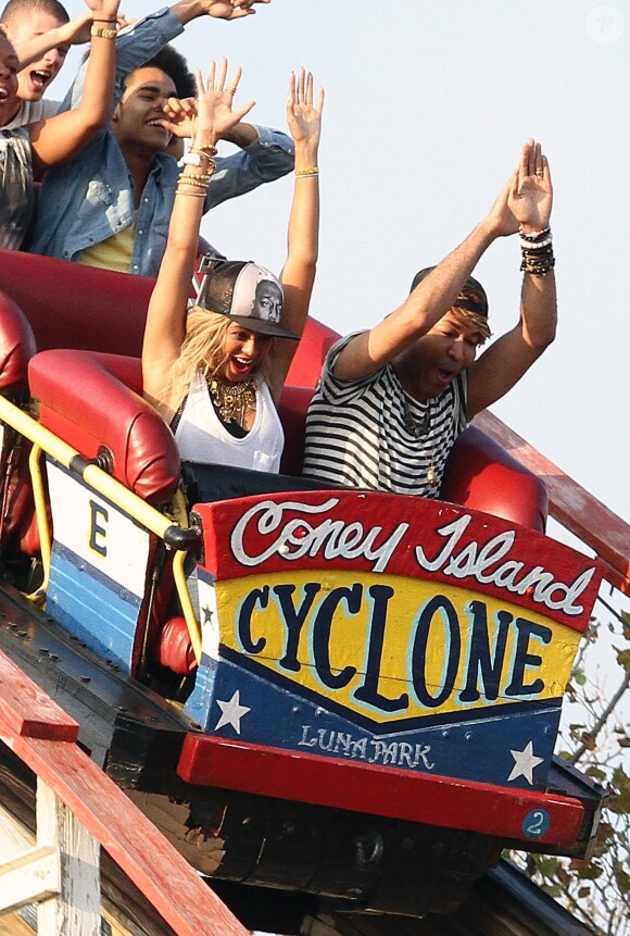 Beyoncé filme son nouveau clip à Coney Island, le 29 août 2013.