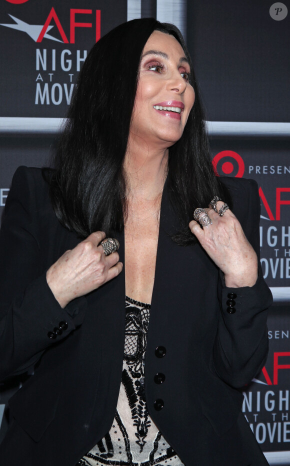 Cher à la soirée AFI's Night, à Hollywood, le 24 avril 2013.
