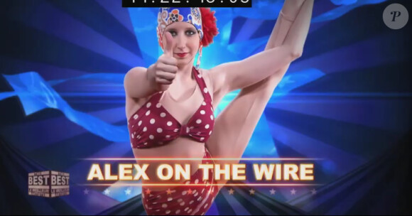 Charlotte on the wire dans The Best : le meilleur artiste sur TF1 le vendredi 30 août 2013