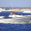 Exclusif - L'ancienne joueuse de tennis Arantxa Sanchez-Vicario et son mari Josep passent leurs vacances à Ibiza le 12 août 2013.