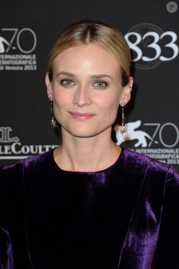 Diane Kruger assiste au dîner de gala donné par Jaeger-LeCoultre pour son 180e anniversaire à l'opéra La Fenice. Venise, le 2 septembre 2013.