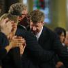 Patrick Kennedy, alors membre du Congrès, était inconsolable aux funérailles de son père le sénateur Ted Kennedy, le 29 août 2009 à Boston.
